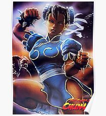 Chun-Li Street Fighter 2 Fan print Poster
