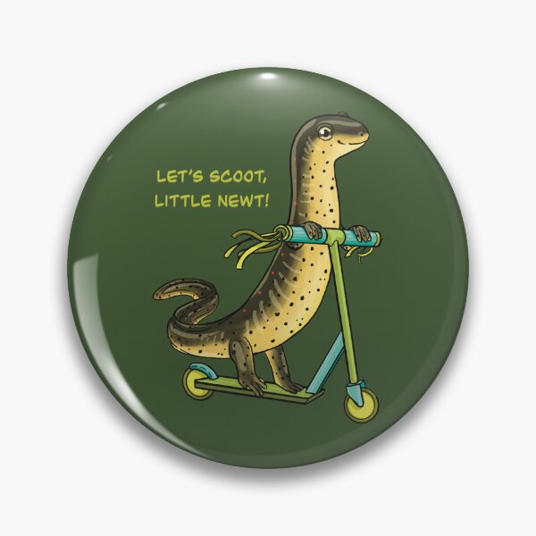 Item preview, Let's Scoot Little Newt Eastern Newt on a Scooter designed and sold by Nick Garnhart.