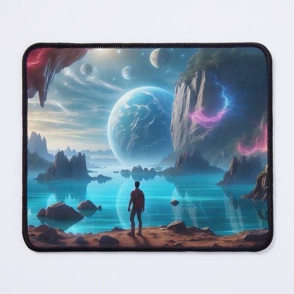 Item preview, Galactic Gateway: Wanderer's Gaze Upon Interstellar Horizons designed and sold by ArtComixHaven.