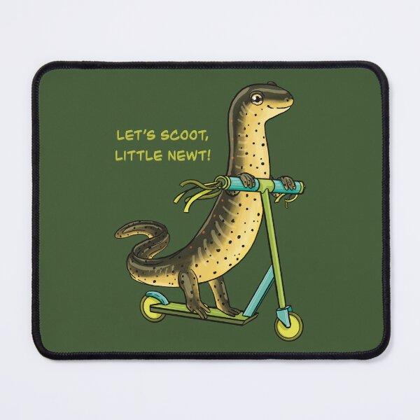 Item preview, Let's Scoot Little Newt Eastern Newt on a Scooter designed and sold by Nick Garnhart.