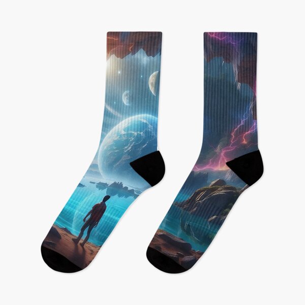 Item preview, Galactic Gateway: Wanderer's Gaze Upon Interstellar Horizons designed and sold by ArtComixHaven.