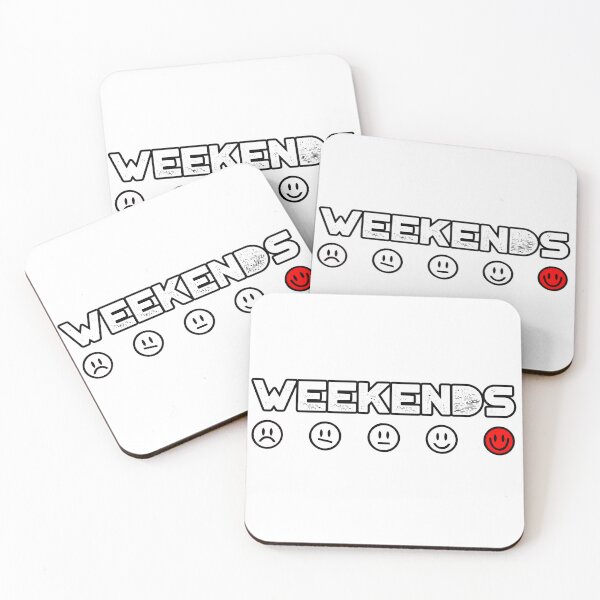 Item preview, WEEKENDS SMILEY EMOJI ICONS designed and sold by 3nityoneart.