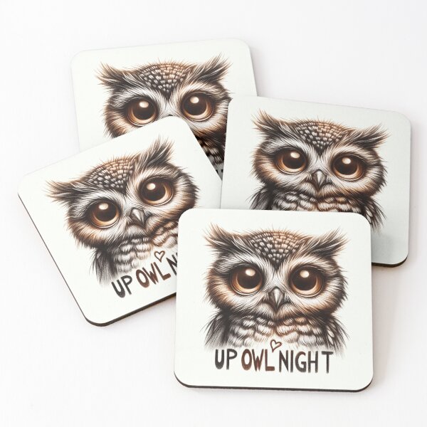 Item preview, Nocturnal Owl Gaze - "Up Owl Night" designed and sold by RuyaFab.