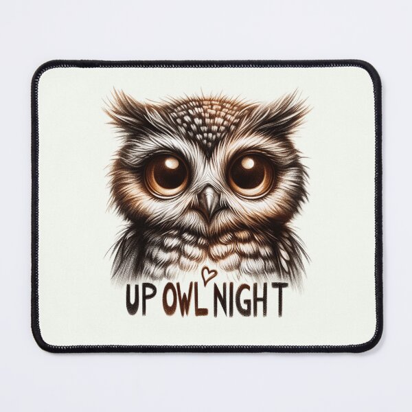Item preview, Nocturnal Owl Gaze - "Up Owl Night" designed and sold by RuyaFab.