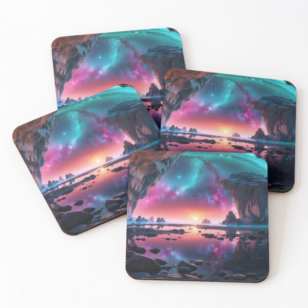 Item preview, Celestial Awakenings: Dawn's Radiance in a Mystic Cove designed and sold by ArtComixHaven.
