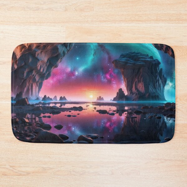 Item preview, Celestial Awakenings: Dawn's Radiance in a Mystic Cove designed and sold by ArtComixHaven.