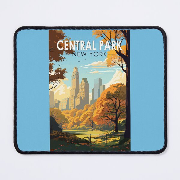 Item preview, Central Park New York Travel Art Vintage designed and sold by KrisSidDesigns.