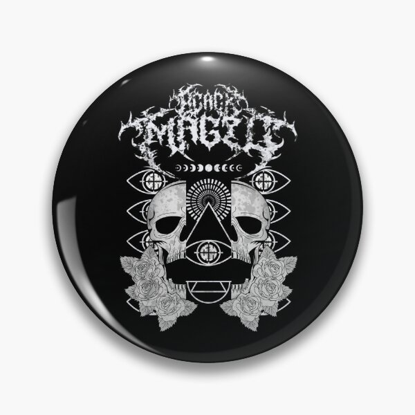 Item preview, White Black Magic Illuminati Skull Logo designed and sold by KumosBrand.