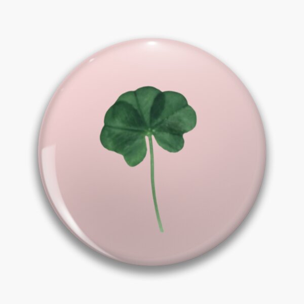 Item preview, Baby Pink Bright Green Clovers Real Five Leaf Clover St. Patrick's Day designed and sold by kattakitty.