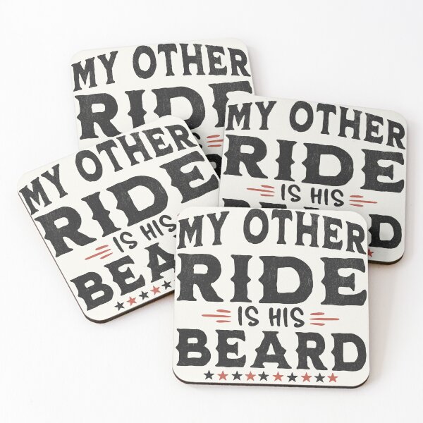 Item preview, My Other Ride Is His Beard Quirky Bearded Man designed and sold by Beanster-nl.