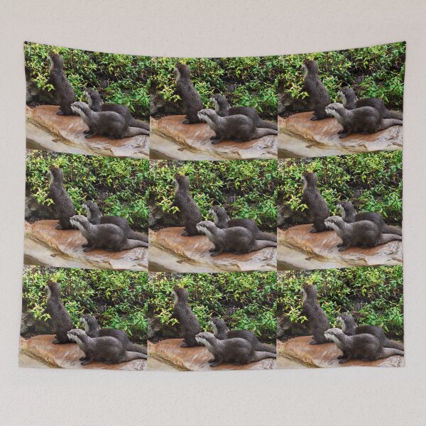 Item preview, "Three Otterly Magnificent Otters: A Playful Trio" designed and sold by A-Work-Of-Art.
