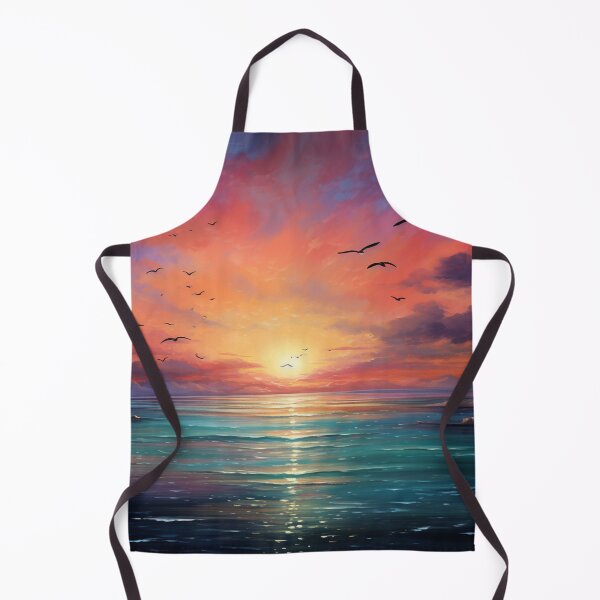 Item preview, Multicolored ocean with sunset on the horizon designed and sold by The-Gifted.