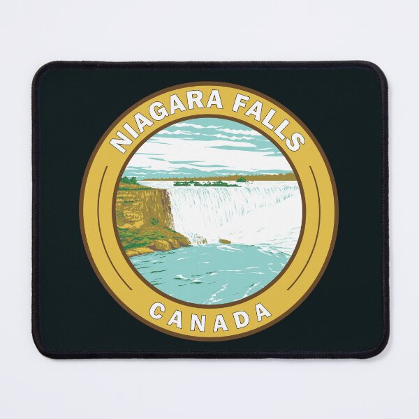 Item preview, Niagara Falls Horseshoe Falls Travel Art Badge designed and sold by KrisSidDesigns.