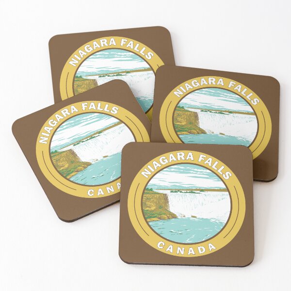 Item preview, Niagara Falls Horseshoe Falls Travel Art Badge designed and sold by KrisSidDesigns.