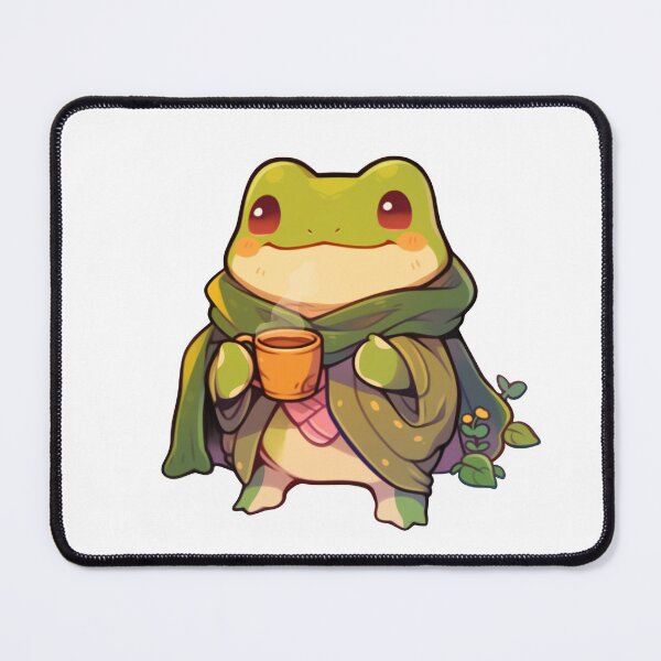 Item preview, Cute Kawaii Tree Frog Froggy Drinking Tea designed and sold by CozyKawaiiArt.