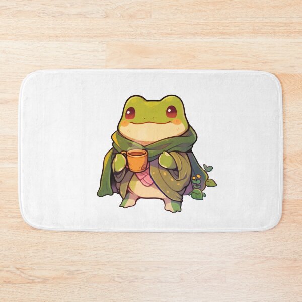 Item preview, Cute Kawaii Tree Frog Froggy Drinking Tea designed and sold by CozyKawaiiArt.