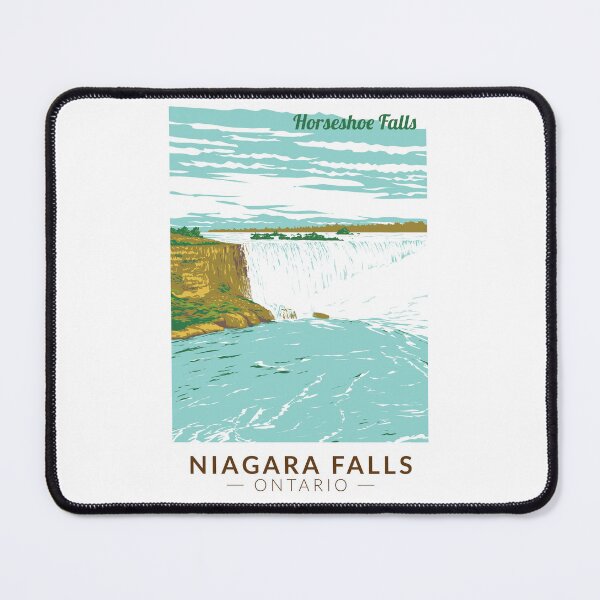 Item preview, Niagara Falls Horseshoe Falls Travel Art Vintage designed and sold by KrisSidDesigns.