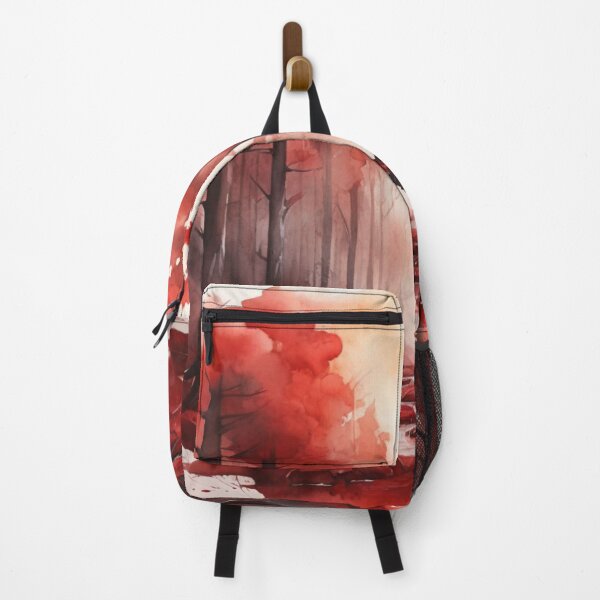 Item preview, Wolf in Red forest watercolor designed and sold by shokA Design.