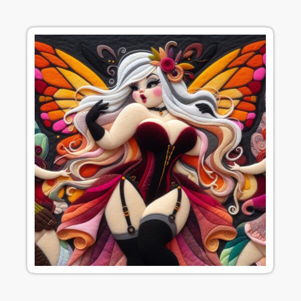 Burlesque Art Stickers for Sale