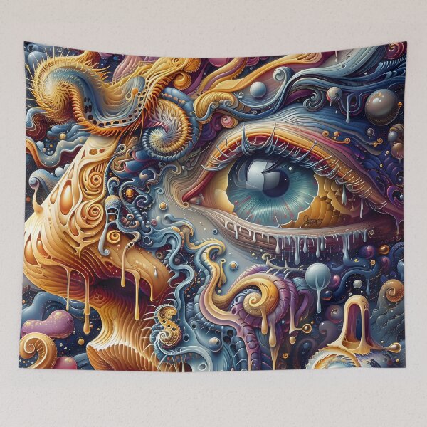 Item preview, The Vibrant Surreal Face Of Abstract Form Finnegan designed and sold by DriipDropDesign.