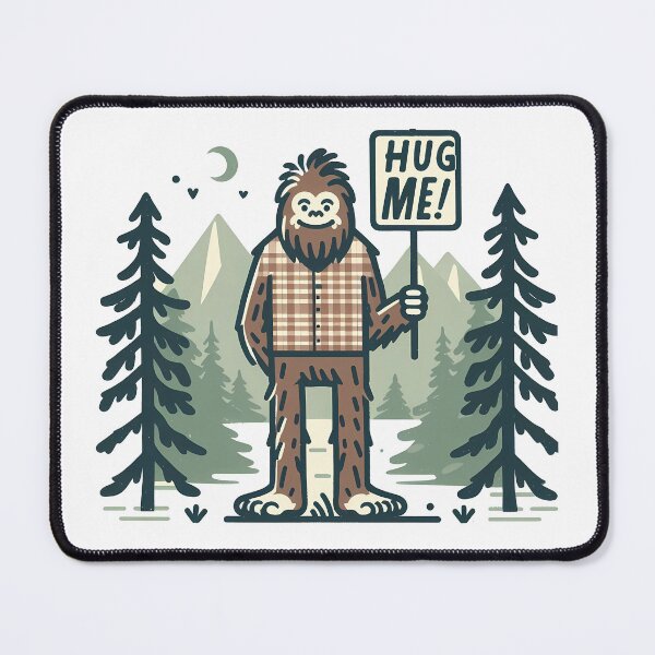 Item preview, Friendly Bigfoot Funny Hug Me! designed and sold by CosmoLush.