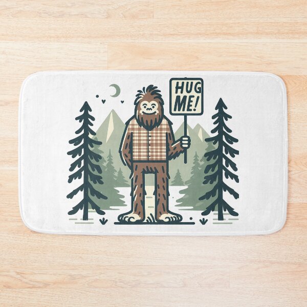 Item preview, Friendly Bigfoot Funny Hug Me! designed and sold by CosmoLush.