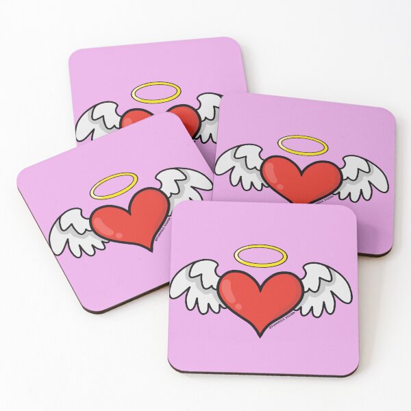 Item preview, Simple Minimal Angel Wing Heart Design  designed and sold by FunholeVision.