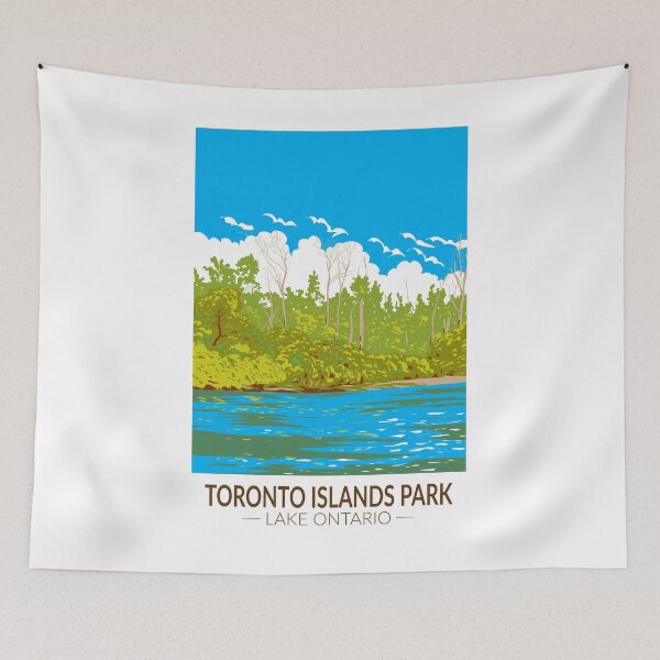 Item preview, Toronto Islands Park Travel Art Vintage designed and sold by KrisSidDesigns.