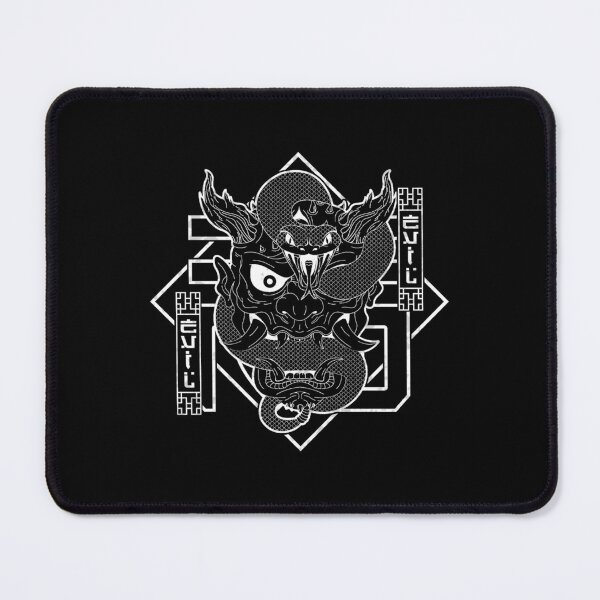 Item preview, White R-9  Akuma Snake Oni Logo designed and sold by KumosBrand.