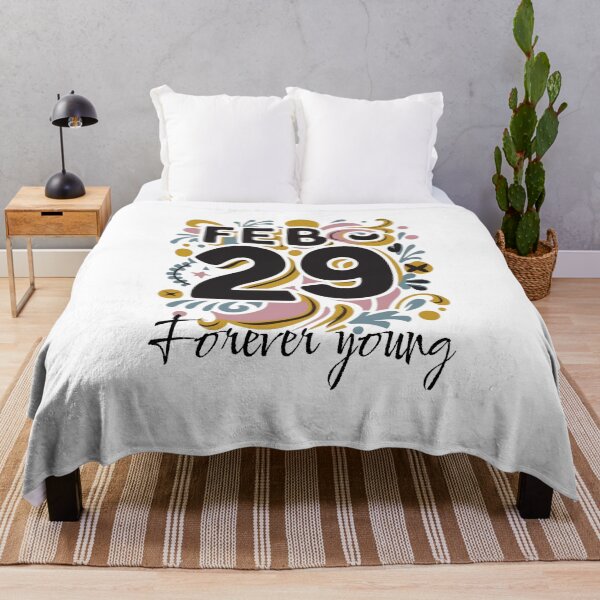 Item preview, Leap year 29 February 2024, forever young funny birthday message designed and sold by wittyprinttop.