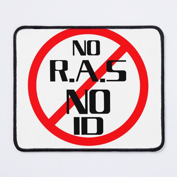 Item preview, No RAS, No ID, 4th Amendment rights, we the people awareness  designed and sold by Tiffany Glassco.
