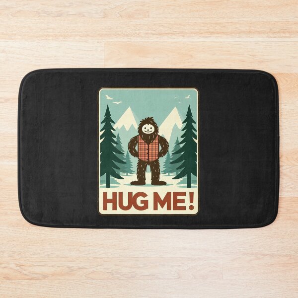 Item preview, Friendly Bigfoot Funny Hug Me! designed and sold by CosmoLush.