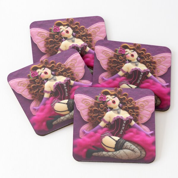Item preview, Singing Pink Burlesque Fairy designed and sold by FairytalePress.