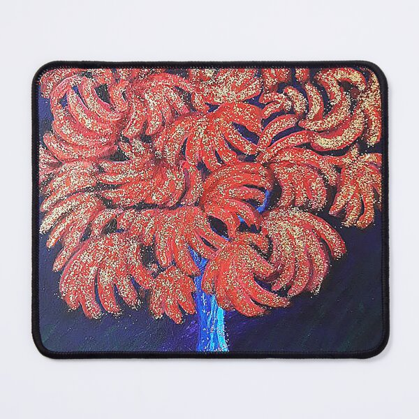 Item preview, Abstract tree painting. Fantasy tree on a dark blue background. Red leaves of a tree. Artist designed and sold by loginovart.
