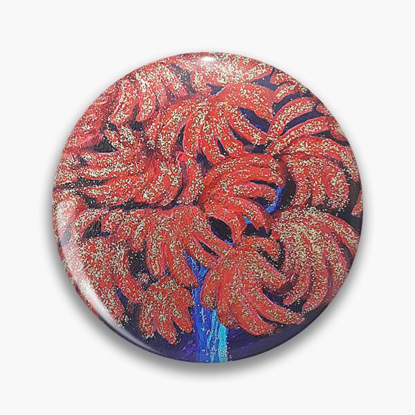 Item preview, Abstract tree painting. Fantasy tree on a dark blue background. Red leaves of a tree. Artist designed and sold by loginovart.