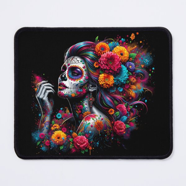 Item preview, Dia De Los Muertos Mysterious Colorful Beauty designed and sold by Joyful-Park.