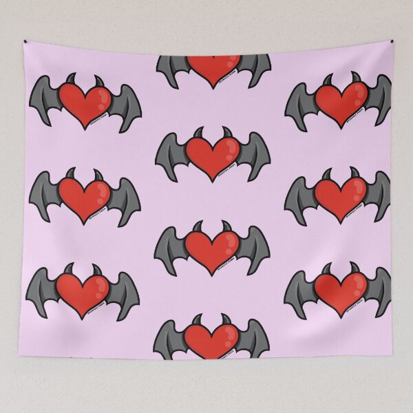 Item preview, Simple Minimal Devil Wing Heart Design designed and sold by FunholeVision.