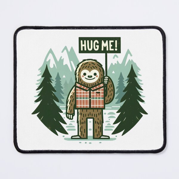Item preview, Friendly Bigfoot Funny Hug Me! designed and sold by CosmoLush.
