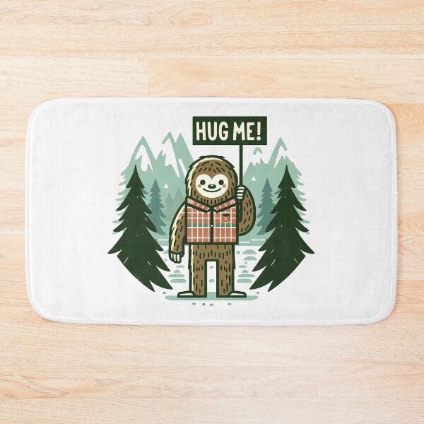 Item preview, Friendly Bigfoot Funny Hug Me! designed and sold by CosmoLush.