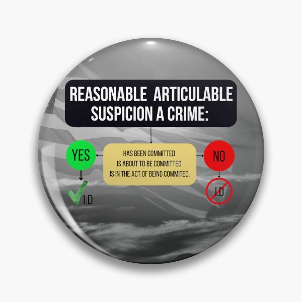 Item preview, RAS awareness reasonable articulable suspicion of a crime advocacy , 4th Amendment awareness designed and sold by Tiffany Glassco.