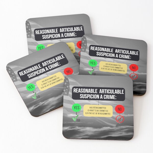 Item preview, RAS awareness reasonable articulable suspicion of a crime advocacy , 4th Amendment awareness designed and sold by Tiffany Glassco.