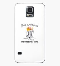Just a Woman Who Wore Combat Boots - Female Veteran Gift Case/Skin for Samsung Galaxy