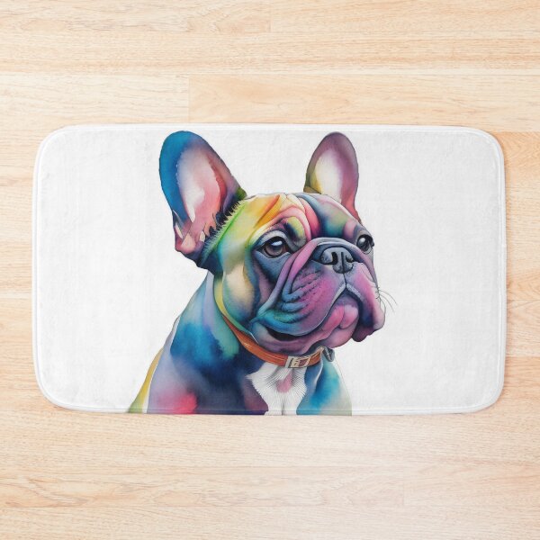 Item preview, Patas vibrantes: retrato de bulldog francés arcoíris designed and sold by MillennialVibe.