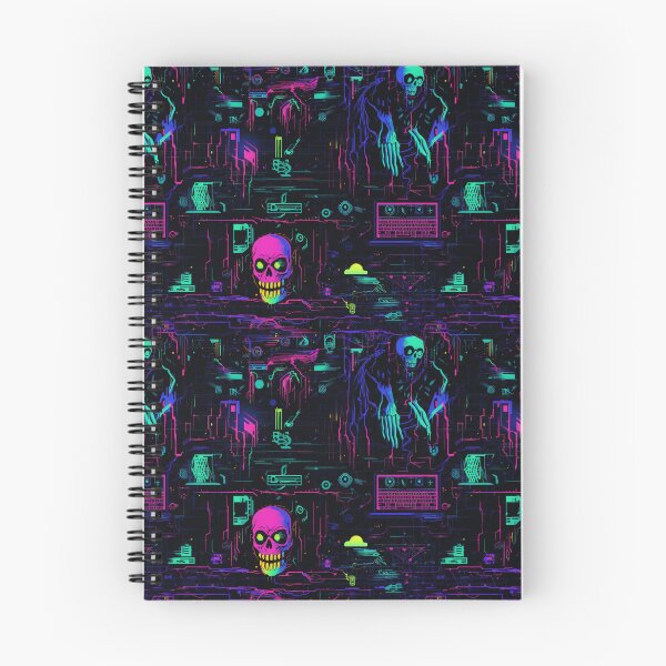 Item preview, Computer virus - synthwave cyberpunk pattern designed and sold by GlitchGrotesque.