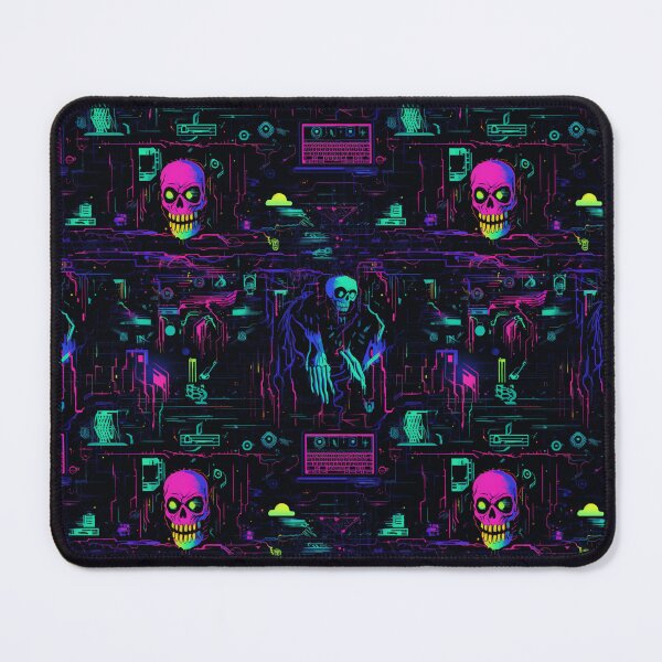 Item preview, Computer virus - synthwave cyberpunk pattern designed and sold by GlitchGrotesque.