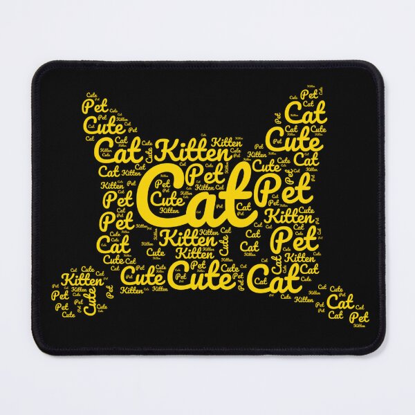 Item preview, Yellow Cat Made of Words designed and sold by Promoc.