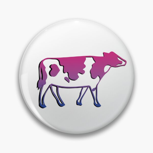Item preview, Bisexual Pride Cow Outline designed and sold by madisonbruneau.