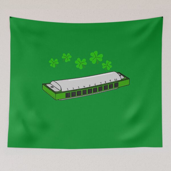 Item preview, Harmonica St Patrick's Day Harmonicist Irish Musician designed and sold by doodlerob.