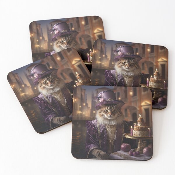 Item preview, Vita's Whimsical Cats - Happy Birthday Series Venice designed and sold by Mab2000.
