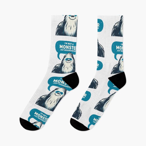 Item preview, Friendly Bigfoot I'm not a Monster just Misunderstood Funny designed and sold by CosmoLush.